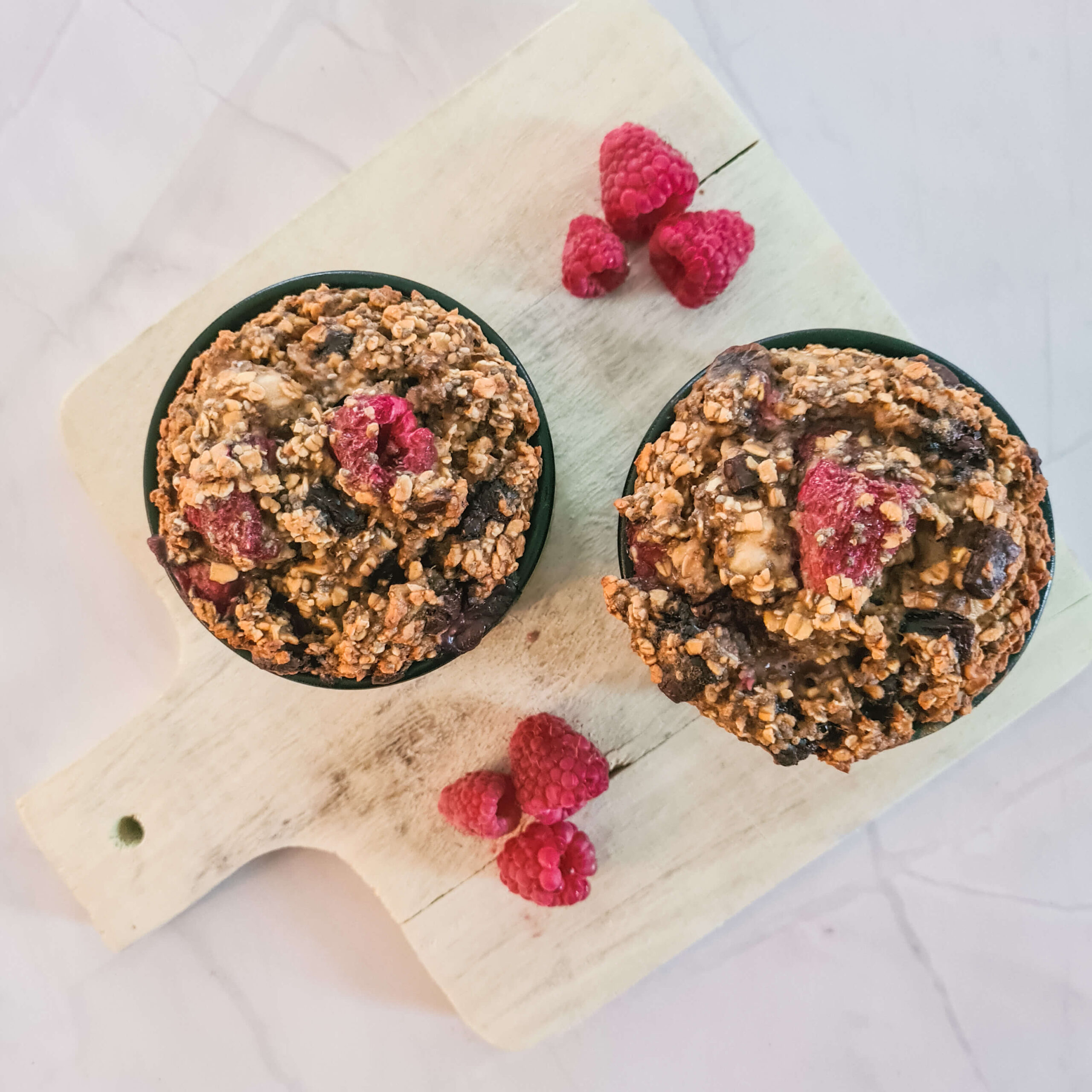 Baked oats met framboos en chocola baked oats met framboos en chocola